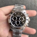 Replica Rolex Daytona Cosmograph 116520 N Stainless Steel Black Dial Swiss 7750 Run 6@SEC