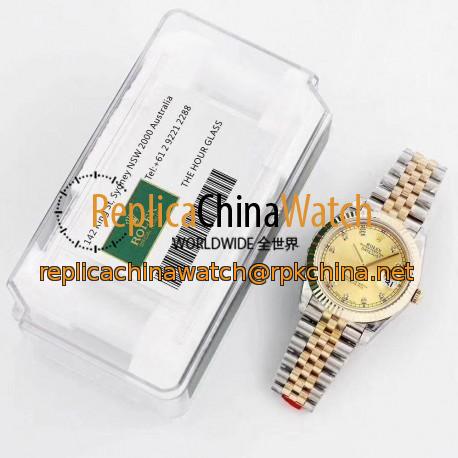 Replica Rolex Datejust II 116333 41MM GM Stainless Steel & Yellow Gold Champagne Dial Swiss 3235