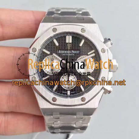 Replica Audemars Piguet Royal Oak Chronograph 26331 JH Stainless Steel Black Dial Swiss 7750