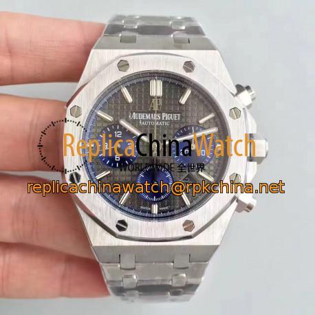 Replica Audemars Piguet Royal Oak Chronograph 26331 JH Stainless Steel Black Dial Swiss 7750