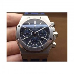 Replica Audemars Piguet Royal Oak Chronograph 26331 Stainless Steel Blue Dial Rubber Strap Swiss 7750