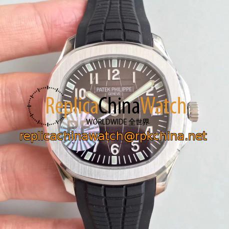 Replica Patek Philippe Aquanaut Jumbo 5167A-001 PF Stainless Steel Brown Dial Swiss 324SC