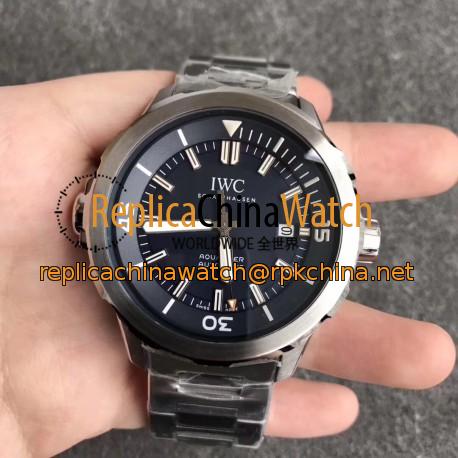 Replica IWC Aquatimer Jacques-Yves Cousteau IW329005 V6 V2 Stainless Steel Blue Dial M9015