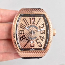 Replica Franck Muller Vanguard V45 ABF Rose Gold Rose Gold Dial Swiss 2824-2