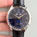 Replica Jaeger-LeCoultre Master Calendar 1558420 KM Stainless Steel Blue Dial Swiss Caliber 866/1