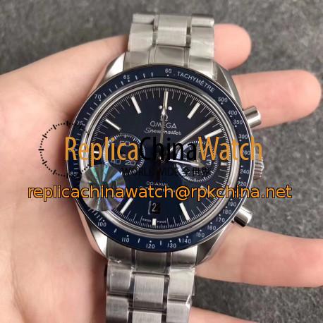 Replica Omega Speedmaster Moonwatch Co-Axial Chronograph 44.25MM 311.90.44.51.03.001 OM V2 Stainless Steel Blue Dial Swiss 9300