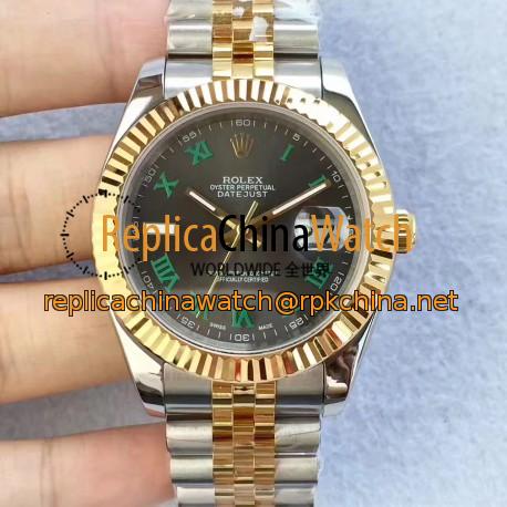 Replica Rolex Datejust II 126333 41MM N Stainless Steel & Yellow Gold Black Dial Swiss 2836-2