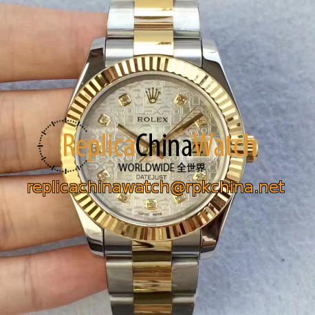 Replica Rolex Datejust II 126333 41MM N Stainless Steel & Yellow Gold Silver Dial Swiss 2836-2