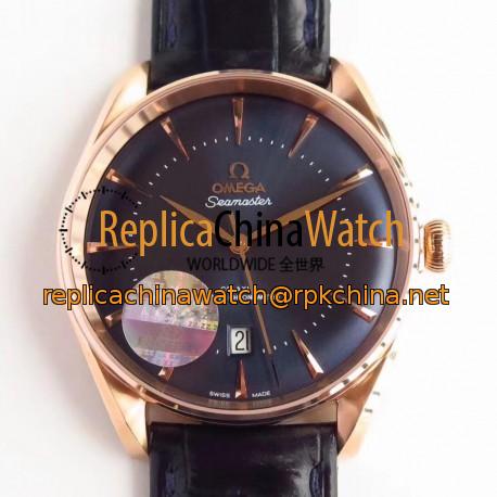 Replica Omega Seamaster Edizione Venezia 511.53.40.20.02.001 ZZ Rose Gold Blue Dial Swiss 8801