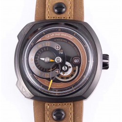 Replica SevenFriday Q2/03 N PVD Brown Dial Miyota 8215