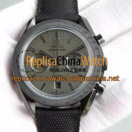 Replica Omega Speedmaster Professional Moonwatch Chronograph PVD Black Dial Swiss 9300