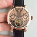 Replica Speake Marin 2002 EQ Rose Gold Gold Skull Dial Swiss Tourbillon