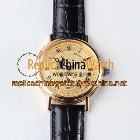 Replica Breguet Classique Moonphase 4396 GXG Yellow Gold Gold Dial Swiss 5165R