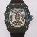 Replica Richard Mille RM53-01 Tourbillon Pablo Mac Donough KV Forged Carbon Skeleton Blue Dial M9015