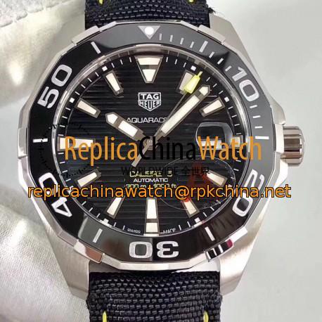 Replica Tag Heuer Aquaracer Calibre 5 WAY211A.FC6362 HBB V6 Stainless Steel Black Dial Swiss 2824-2