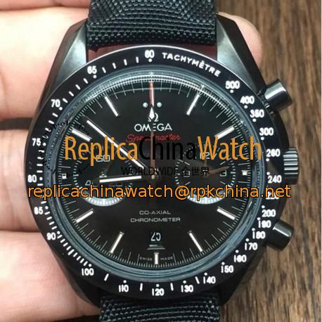 Replica Omega Speedmaster Professional Chronograph PVD Black Dial Swiss 9300