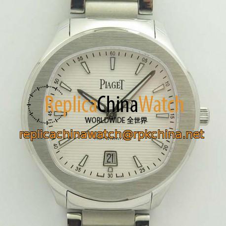 Replica Piaget Polo G0A41001 3A Stainless Steel White Dial Swiss 1110P