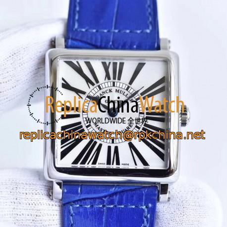 Replica Franck Muller Master Square Ladies 6002 M QZ R GF Stainless Steel White Dial Swiss Quartz