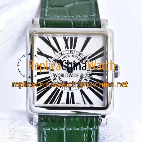 Replica Franck Muller Master Square Ladies 6002 M QZ R GF Stainless Steel White Dial Swiss Quartz