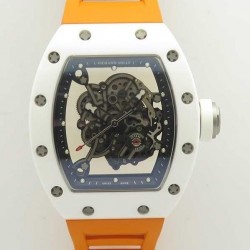 Replica Richard Mille RM055 KV V2 White Ceramic Skeleton Dial M8215