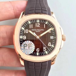 Replica Patek Philippe Aquanaut Jumbo 5167R-001 PF Rose Gold Chocolate Dial Swiss 324SC