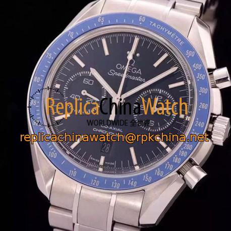 Replica Omega Speedmaster Professional Chronograph Stainless Steel Blue Dial Swiss 9300