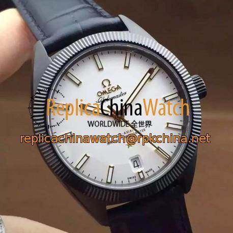 Replica Omega Constellation Globemaster 39MM PVD White Dial Swiss 8913