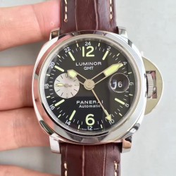 Replica Panerai Luminor GMT PAM088 N Stainless Steel Black Dial Swiss 7750