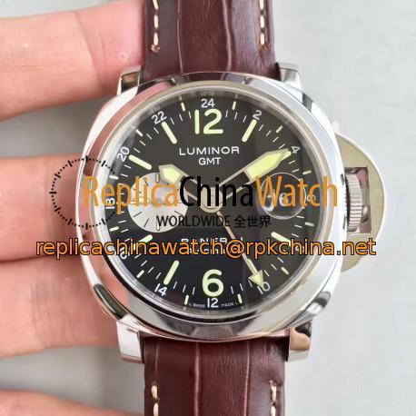 Replica Panerai Luminor GMT PAM088 N Stainless Steel Black Dial Swiss 7750