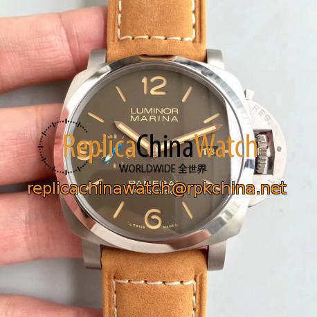 Replica Panerai Luminor Marina 1950 PAM1351 ZF Titanium Brown Dial Swiss P9010