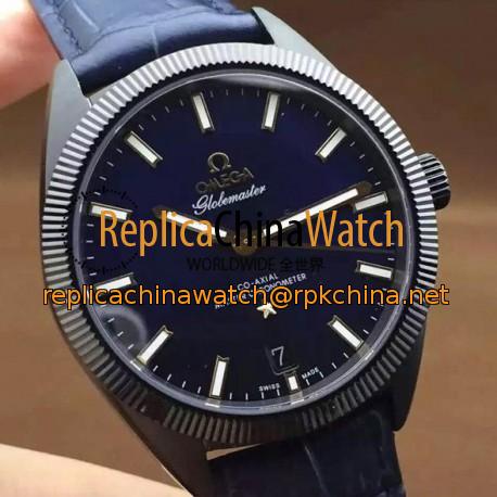 Replica Omega Constellation Globemaster 39MM PVD Blue Dial Swiss 8913