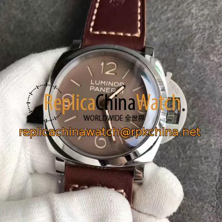 Replica Panerai Luminor 1950 PAM663 SF Stainless Steel Brown Dial Swiss P3000