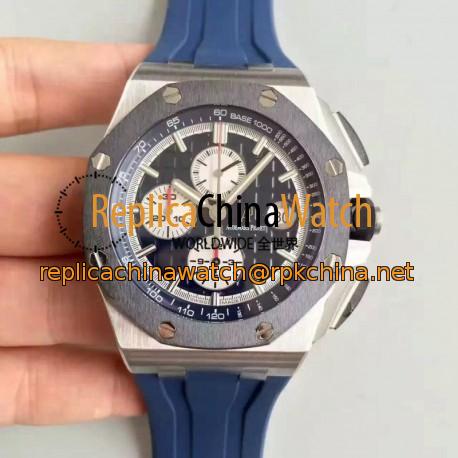 Replica Audemars Piguet Royal Oak Offshore 26401PO.OO.A018CR.01 JF V2 Stainless Steel Blue Dial Swiss 3126