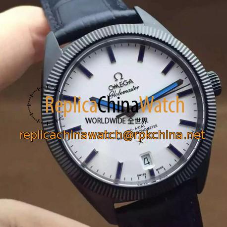 Replica Omega Constellation Globemaster 39MM PVD White Dial Swiss 8900