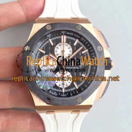 Replica Audemars Piguet Royal Oak Offshore 26401RO.OO.A002CA.01 JF V2 Rose Gold Black Dial Swiss 3126