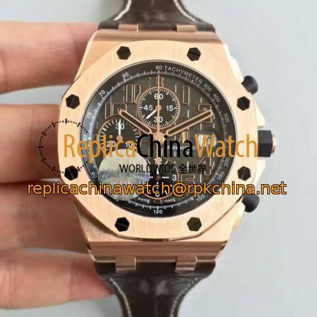 Replica Audemars Piguet Royal Oak Offshore Don Ramon De La Cruz 26192OR.D0801CR.01 JF V5 Rose Gold Grey Dial Swiss 7750