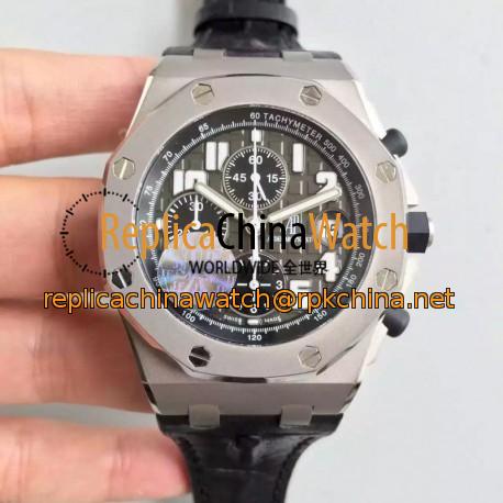 Replica Audemars Piguet Royal Oak Offshore 50th 26034TS.00.D001IN.01 JF V2 Stainless Steel Grey Dial Swiss 7750