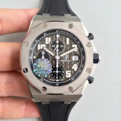 Replica Audemars Piguet Royal Oak Offshore 50th 26034TS.00.D001IN.01 JF V2 Stainless Steel Grey Dial Swiss 7750