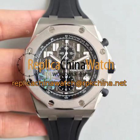 Replica Audemars Piguet Royal Oak Offshore 50th 26034TS.00.D001IN.01 JF V2 Stainless Steel Grey Dial Swiss 7750