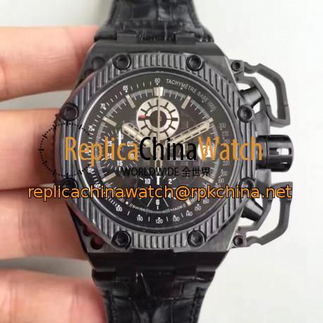 Replica Audemars Piguet Royal Oak Offshore Survivor 26165IO.OO.A002CA.01 JF V2 Titanium Black Dial Swiss 7750