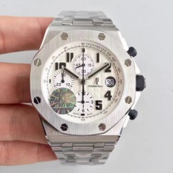 Replica Audemars Piguet Royal Oak Offshore Safari 26170ST.OO.D091CR.01 JF V2 Stainless Steel White Dial Swiss 7750