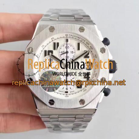 Replica Audemars Piguet Royal Oak Offshore Safari 26170ST.OO.D091CR.01 JF V2 Stainless Steel White Dial Swiss 7750