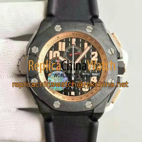 Replica Audemars Piguet Royal Oak Offshore Arnold Schwarzenegger The Legacy 263781O.OO.A001KE.01 Black Ceramic Black Dial Swiss 