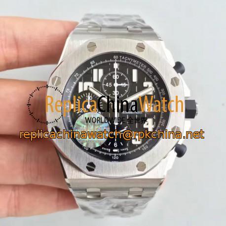 Replica Audemars Piguet Royal Oak Offshore 26170ST.OO.1000ST.08 JF V2 Stainless Steel Black Dial Swiss 7750