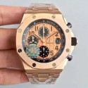 Replica Audemars Piguet Royal Oak Offshore 26470OR.OO.1000OR.01 JF V2 Rose Gold Gold Dial Swiss 3126