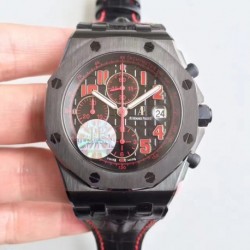 Replica Audemars Piguet Royal Oak Offshore Las Vegas 26186SN.OO.D101CR.01 JF V2 PVD Black Dial Swiss 7750