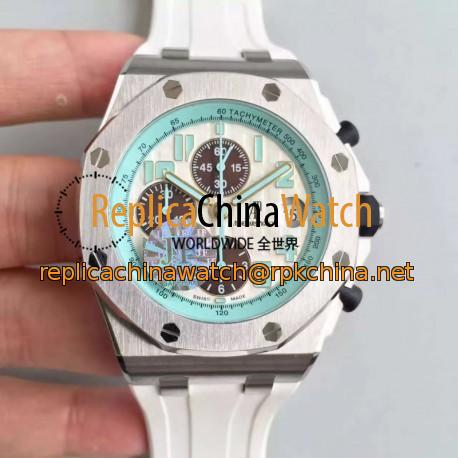 Replica Audemars Piguet Royal Oak Offshore Montauk Highway 26187ST.OO.D801CR.01 JF V2 Stainless Steel White Dial Swiss 7750