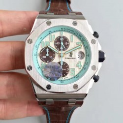 Replica Audemars Piguet Royal Oak Offshore Montauk Highway 26187ST.OO.D801CR.01 JF V2 Stainless Steel White Dial Swiss 7750