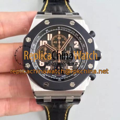 Replica Audemars Piguet Royal Oak Offshore 57Th Street 26298SK.OO.D101CR.01 JF V2 Stainless Steel Black Dial Swiss 7750