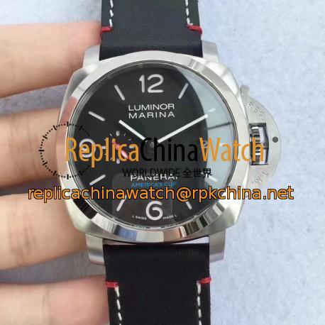 Replica Panerai Luminor Marina 1950 PAM727 Americas Cup 2017 Soft Bank Team Japan ZF Stainless Steel Black Dial Swiss P9010